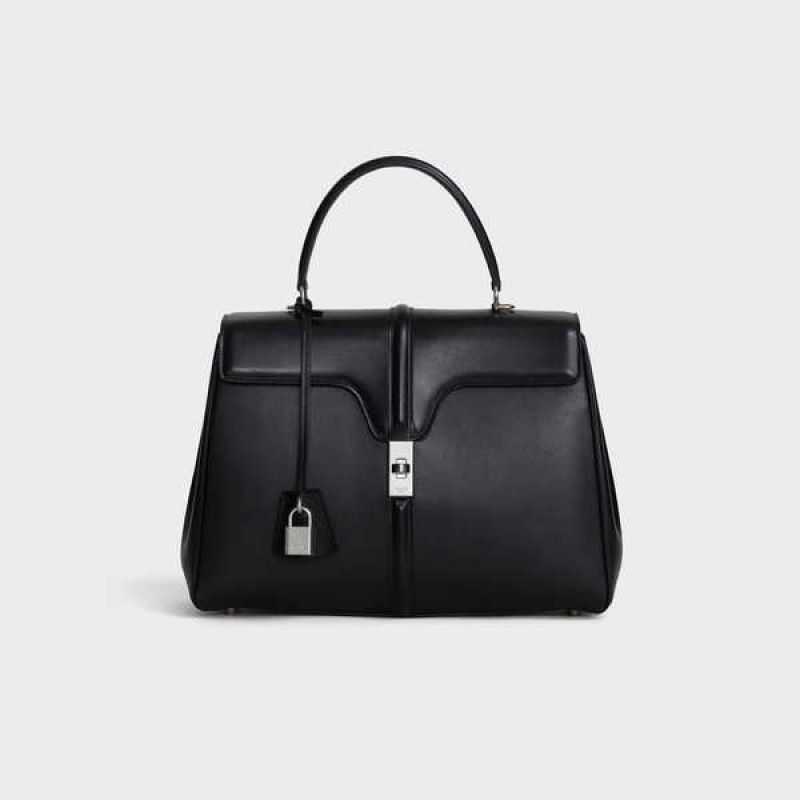 Celine Classique Bag In Satinated Calfskin 16 Schwarz | CL-593279