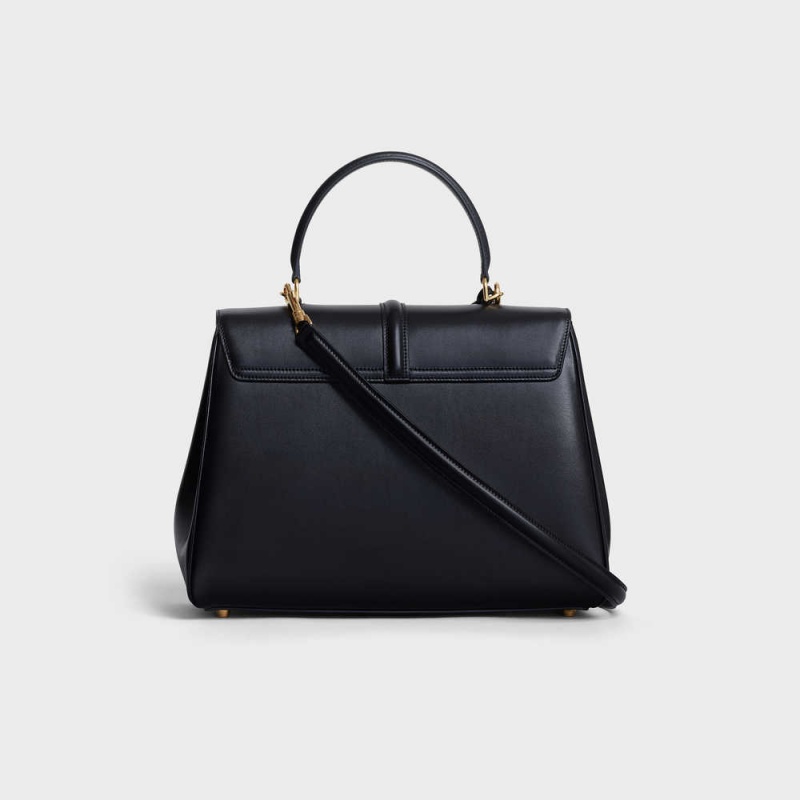 Celine Classique Bag In Satinated Calfskin 16 Schwarz | CL-593278