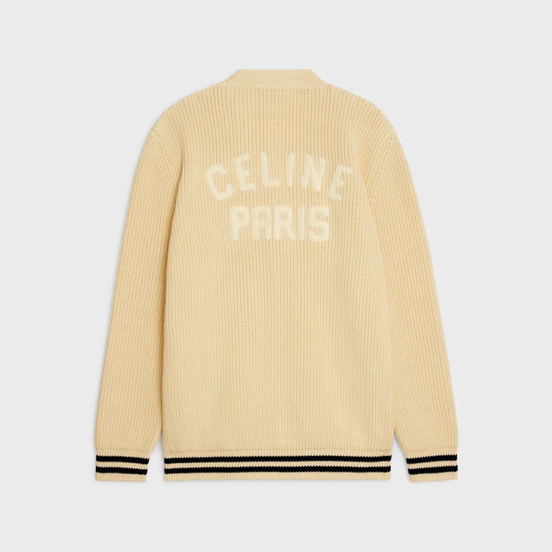 Celine College Cardigan In Baumwoll Strickwaren Schwarz | CL-592086