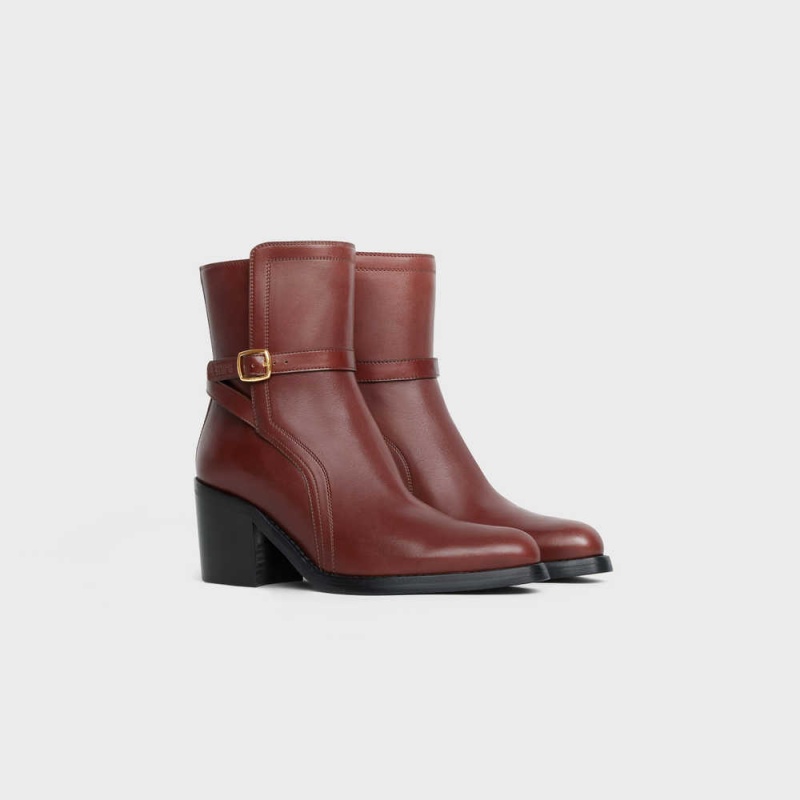 Celine Condé Jodhpur In Calfskin Stiefel Dunkelbraun | CL-592495