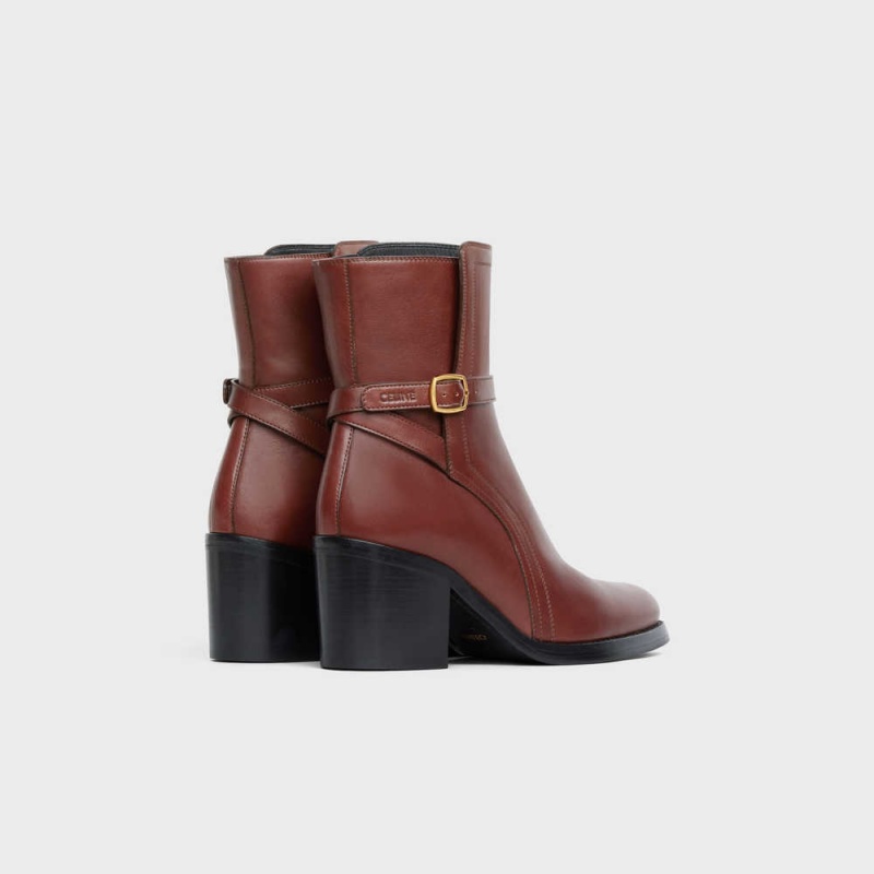 Celine Condé Jodhpur In Calfskin Stiefel Dunkelbraun | CL-592495