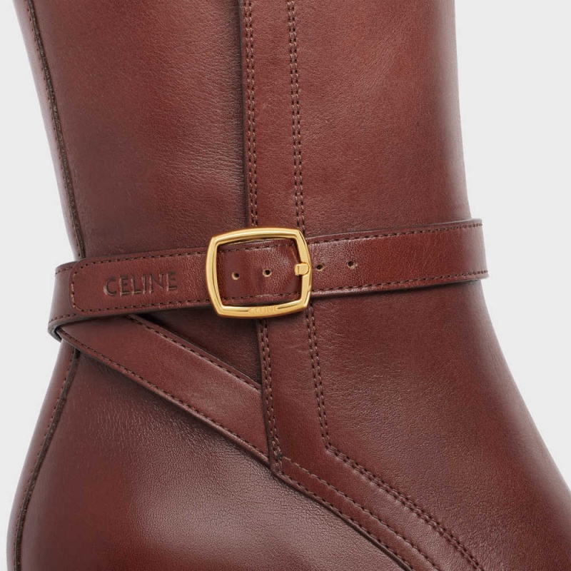 Celine Condé Jodhpur In Calfskin Stiefel Dunkelbraun | CL-592495