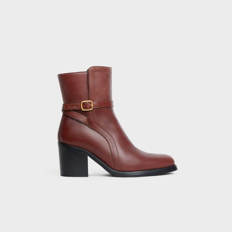 Celine Condé Jodhpur In Calfskin Stiefel Dunkelbraun | CL-592495