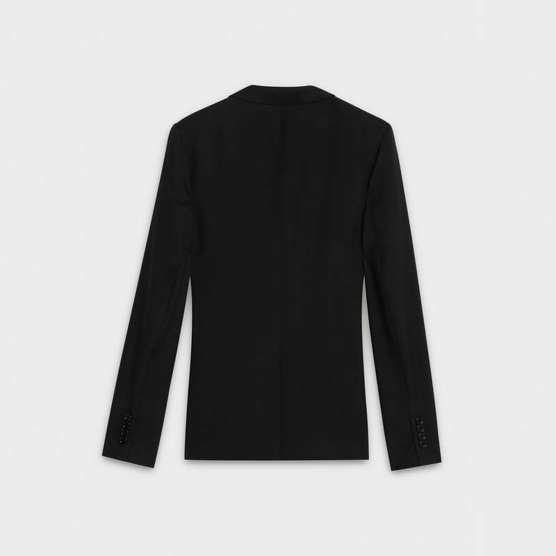 Celine Cropped In Wolle Gabardine Jacken Schwarz | CL-592005