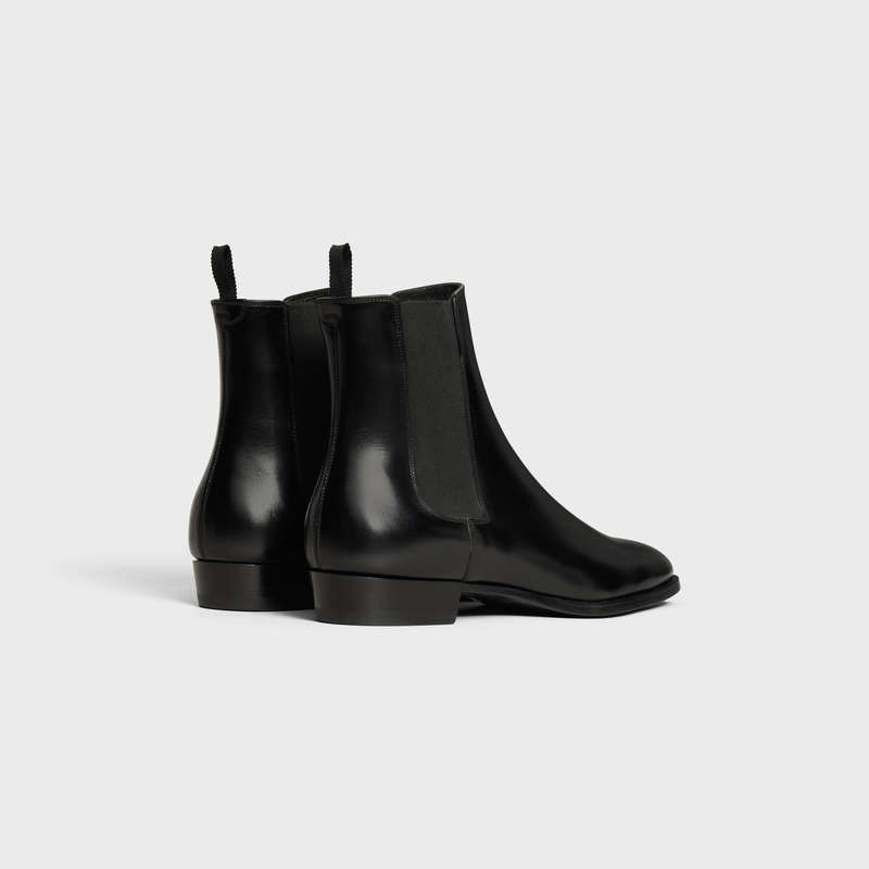 Celine Drugstore Chelsea In Shiny Calfskin Stiefel Schwarz | CL-591868