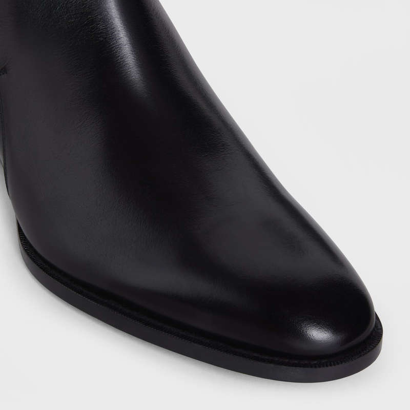 Celine Drugstore Jodhpur In Shiny Calfskin Stiefel Schwarz | CL-591871