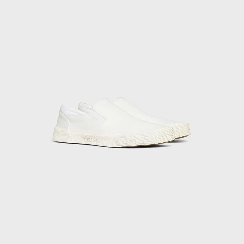 Celine Elliot Slip-on In Canvas Sneakers Weiß | CL-591914