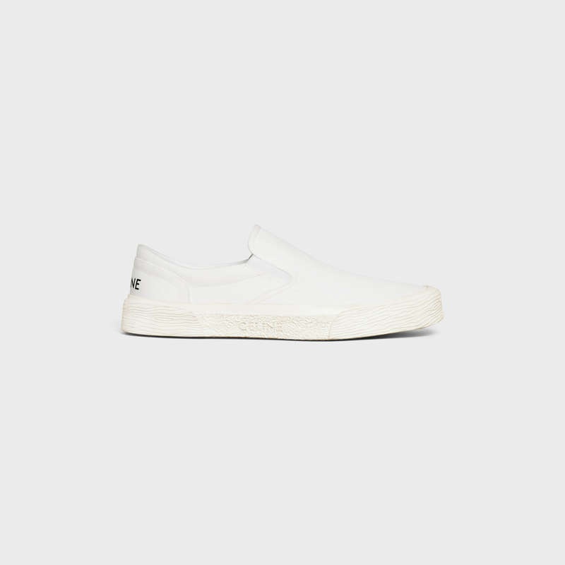 Celine Elliot Slip-on In Canvas Sneakers Weiß | CL-591914