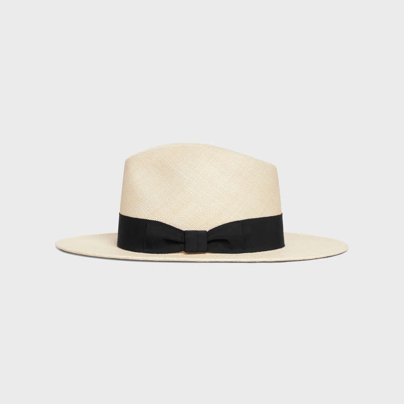 Celine Fedora In Straw Hut Beige | CL-591723