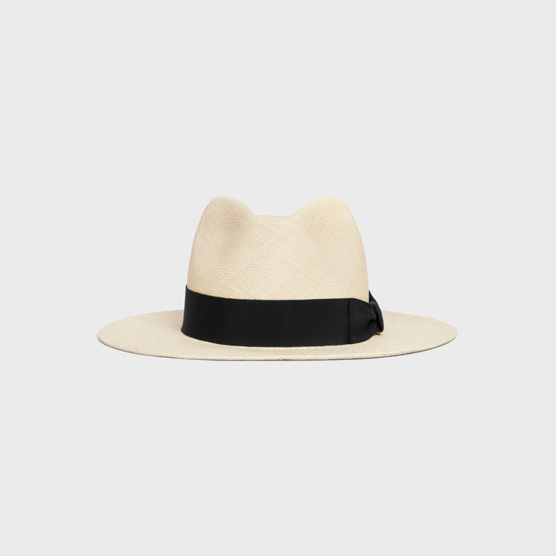 Celine Fedora In Straw Hut Beige | CL-591723