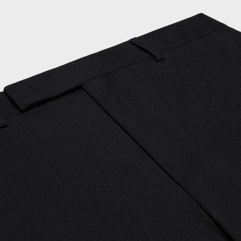 Celine Flared In Wolle Gabardine Hosen Schwarz | CL-592011