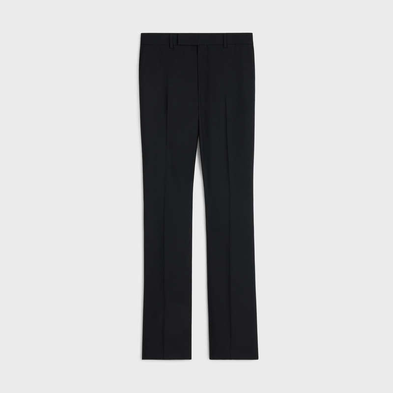 Celine Flared In Wolle Gabardine Hosen Schwarz | CL-592011