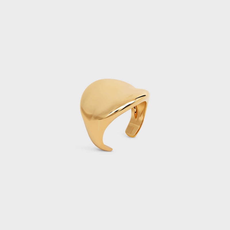 Celine Formes Abstraites Cosmos Cuff In Brass With Gold Finish Armbänder Gold | CL-592226