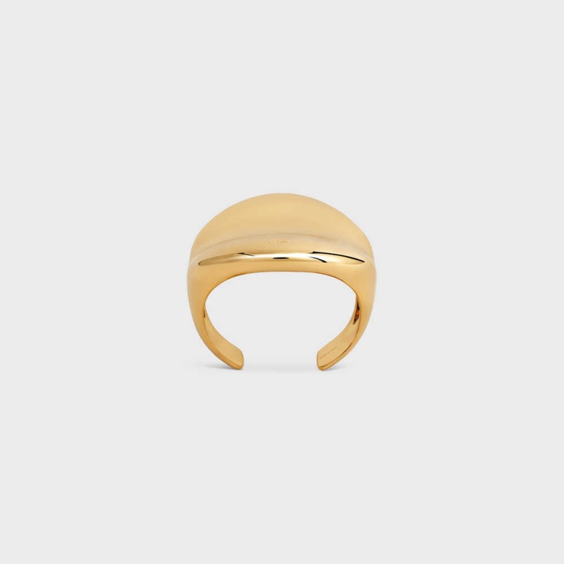 Celine Formes Abstraites Cosmos Cuff In Brass With Gold Finish Armbänder Gold | CL-592226