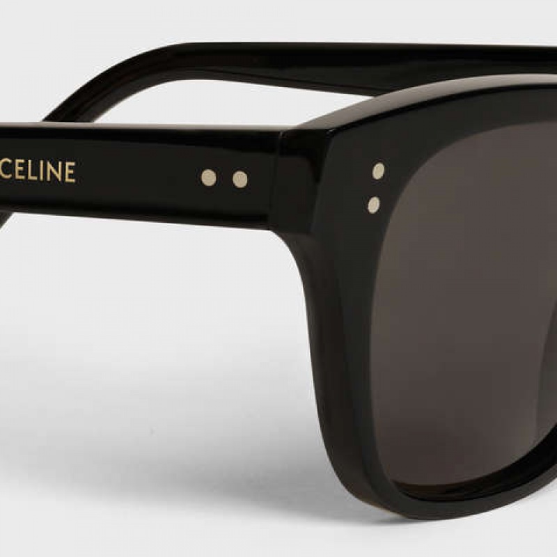 Celine Frame 04 In Acetate With Polarized Lenses Sonnenbrille Schwarz | CL-591738