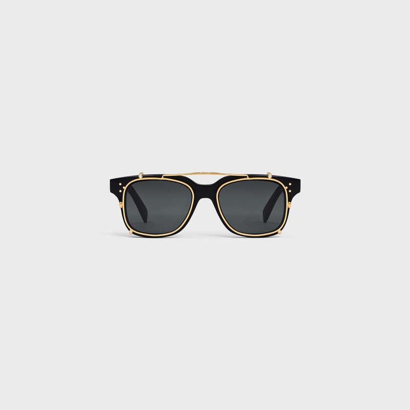 Celine Frame 51 In Acetate With Metal Sonnenbrille Schwarz | CL-591731