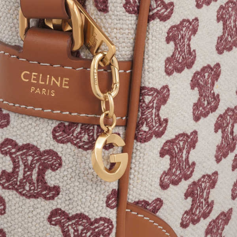 Celine G Charm In Brass Kleine Lederwaren Gold | CL-592928