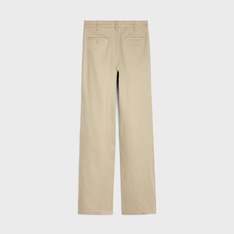 Celine Gerade Chinos In Baumwoll Twill Hose Waschen | CL-592064