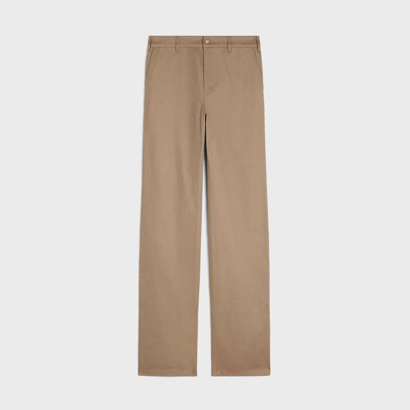 Celine Gerade Chinos In Twill Hose Waschen | CL-592063