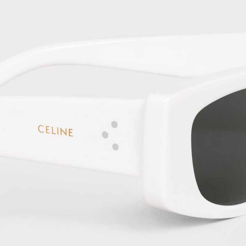 Celine Graphic S258 In Acetate Sonnenbrille Weiß | CL-592413