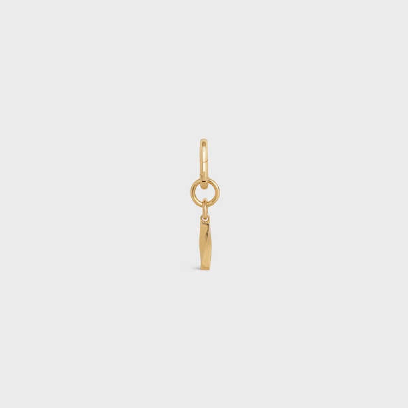 Celine I Charm In Brass Kleine Lederwaren Gold | CL-592929