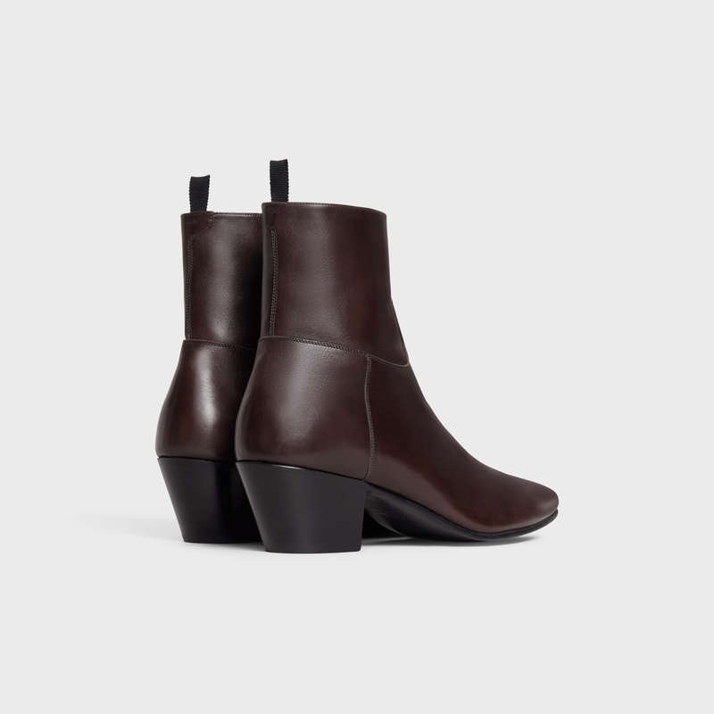 Celine Jacno Zipped In Calfskin Stiefel Braun | CL-591865