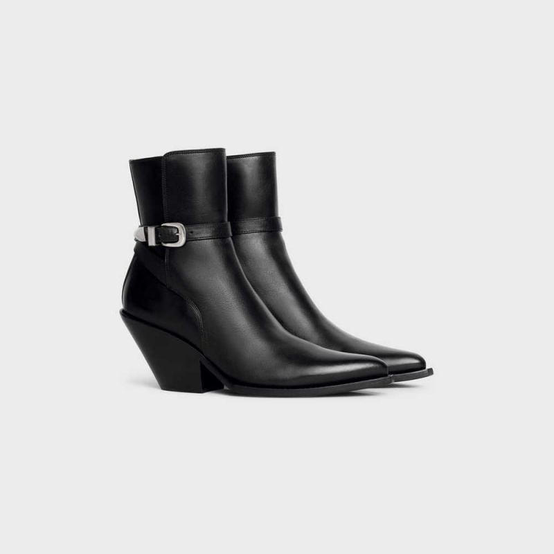 Celine Jodhpur Joan In Calfskin Stiefel Schwarz | CL-592490