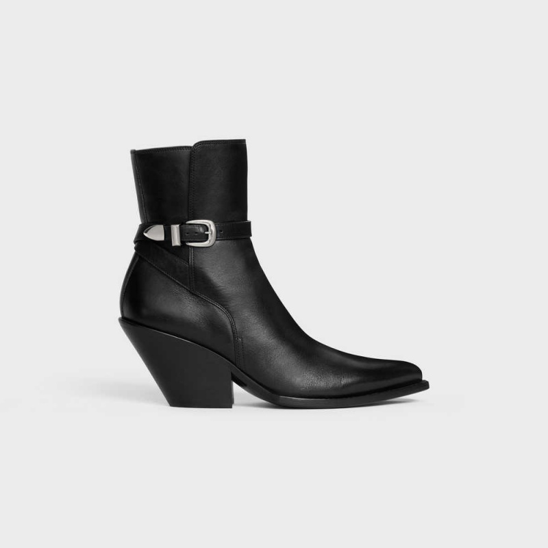 Celine Jodhpur Joan In Calfskin Stiefel Schwarz | CL-592490