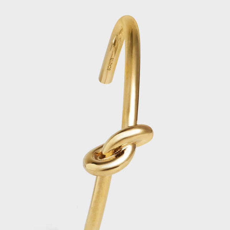 Celine Knot Extra-thin In Brass With Gold Finish Armbänder Gold | CL-592231