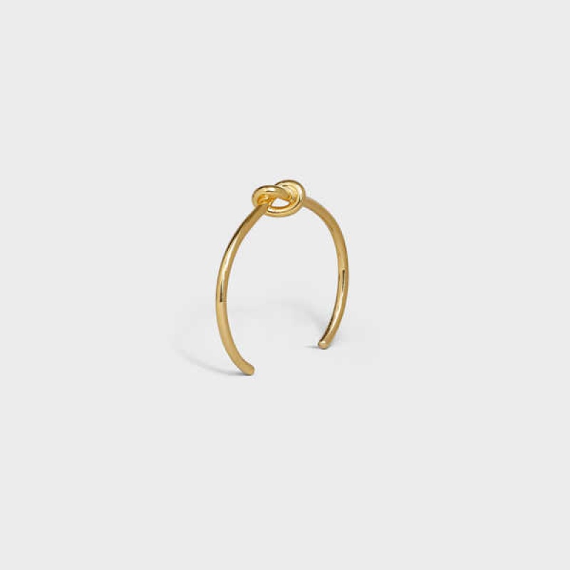 Celine Knot Extra-thin In Brass With Gold Finish Armbänder Gold | CL-592231