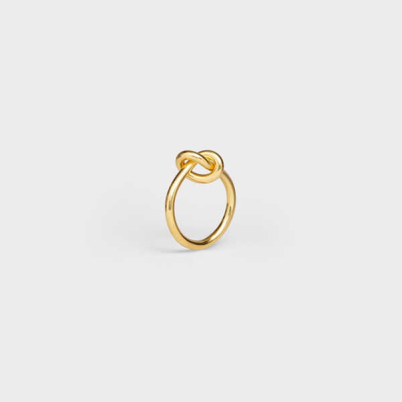 Celine Knot In Brass With Gold Finish Ringe Gold | CL-592195