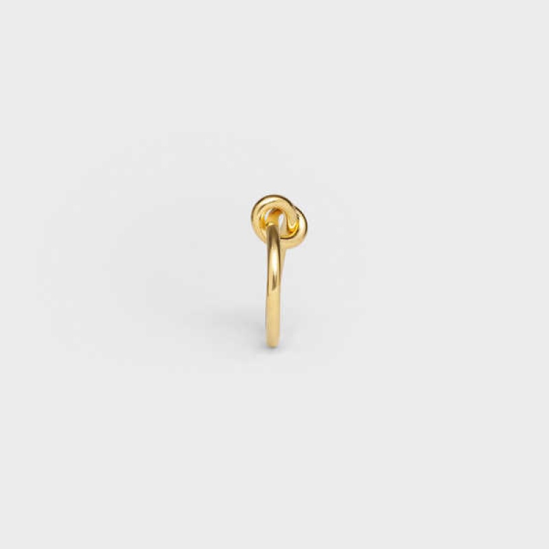 Celine Knot In Brass With Gold Finish Ringe Gold | CL-592195