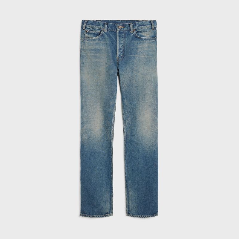 Celine Kurt Jeans In Trail Wash Denim Hose Waschen | CL-592049