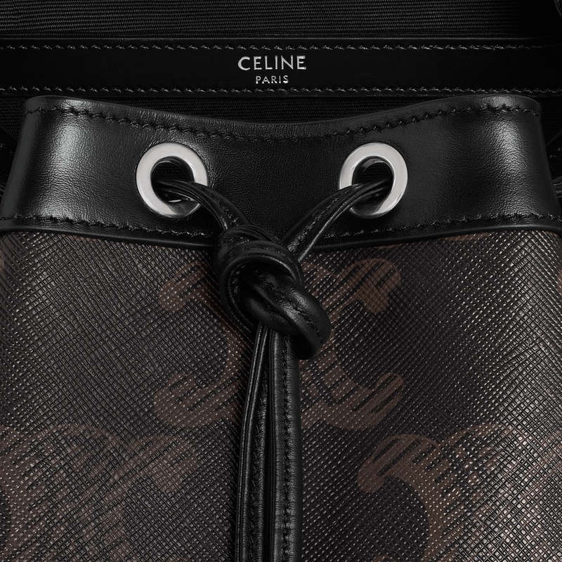 Celine Large In Triomphe Canvas Xl Rucksäcke Schwarz | CL-591838