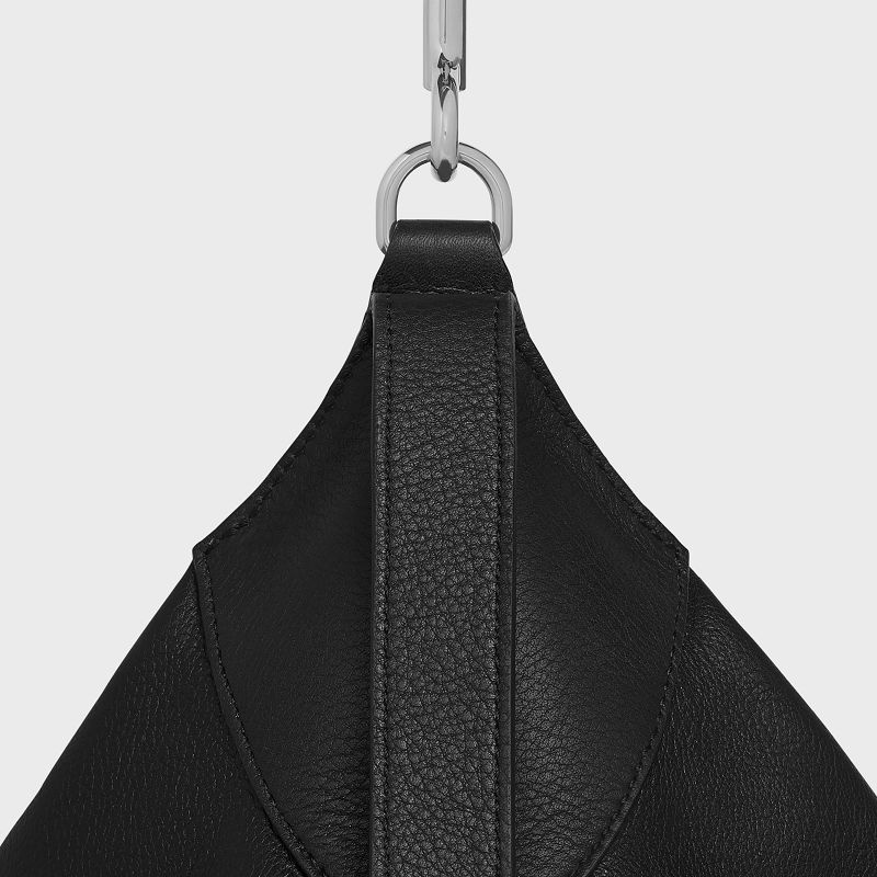 Celine Large Riemen Romy In Supple Calfskin Schultertaschen Schwarz | CL-591841