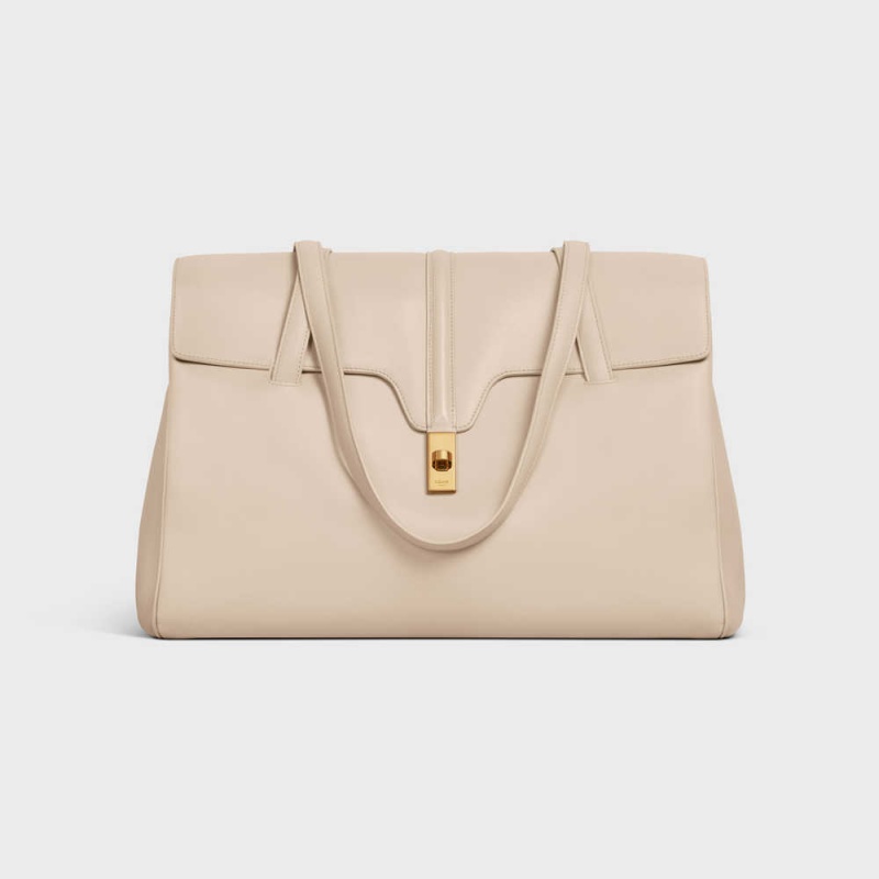 Celine Large Soft Bag In Smooth Calfskin 16 Beige | CL-593267