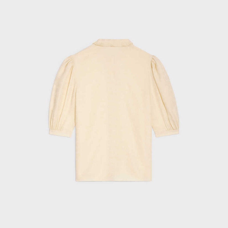 Celine LavallièRe Blouse In Silk Hemd Aprikose | CL-592820