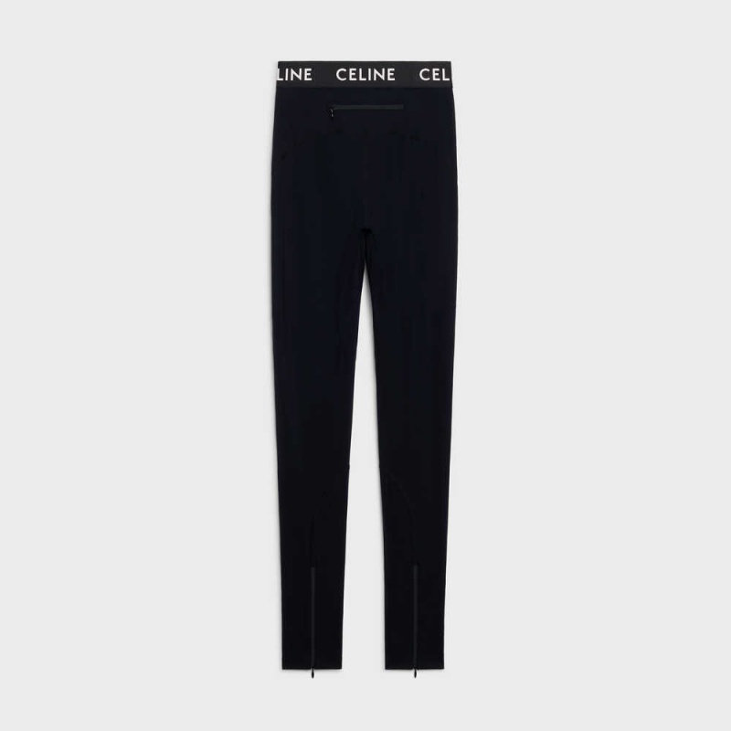 Celine Leggings Technical Jersey Kurze Hose Schwarz | CL-592754