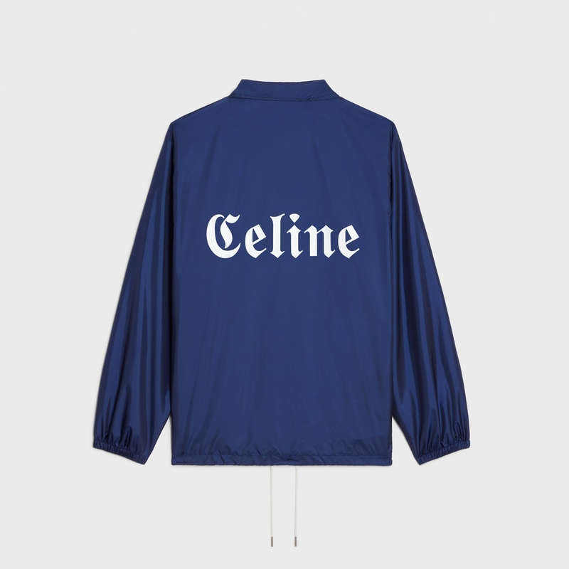 Celine Long Coach In Laufschuhe Nylon Blousons Navy Blau | CL-591949