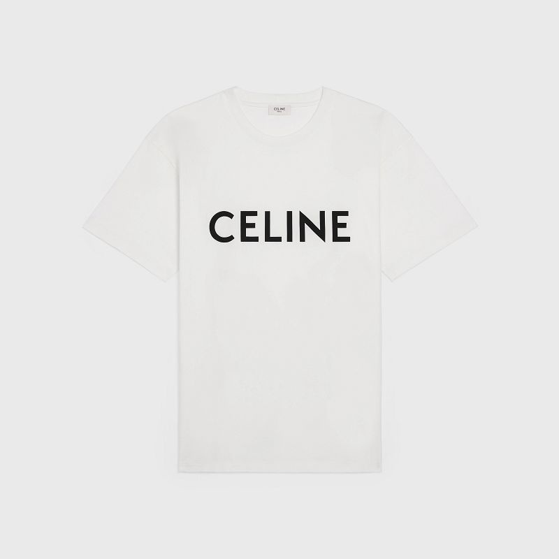 Celine Loose In Baumwoll Jersey T-shirt Schwarz | CL-592139