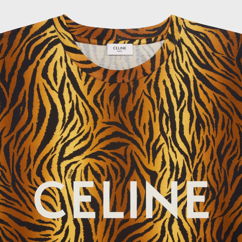 Celine Loose In Jersey T-shirt Weiß | CL-592134