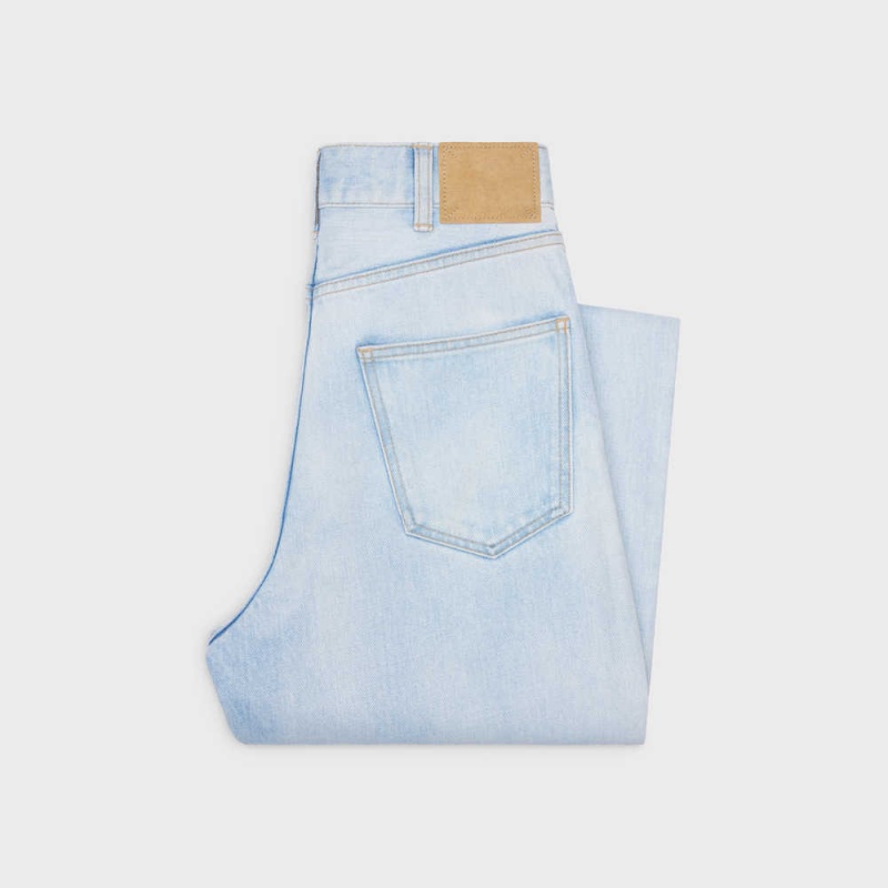 Celine Margaret Jeans In Sun-faded Wash Denim Hose Orange Waschen | CL-592716