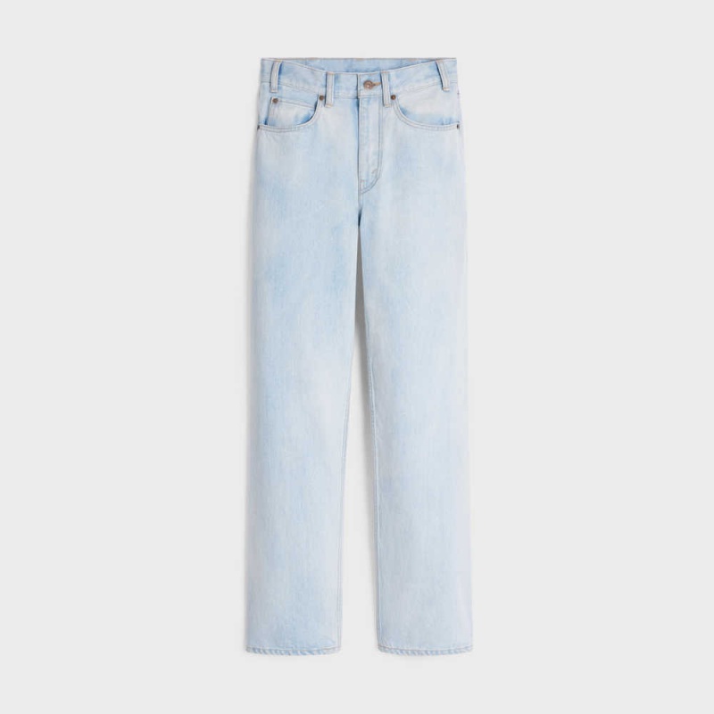 Celine Margaret Jeans In Sun-faded Wash Denim Hose Orange Waschen | CL-592716