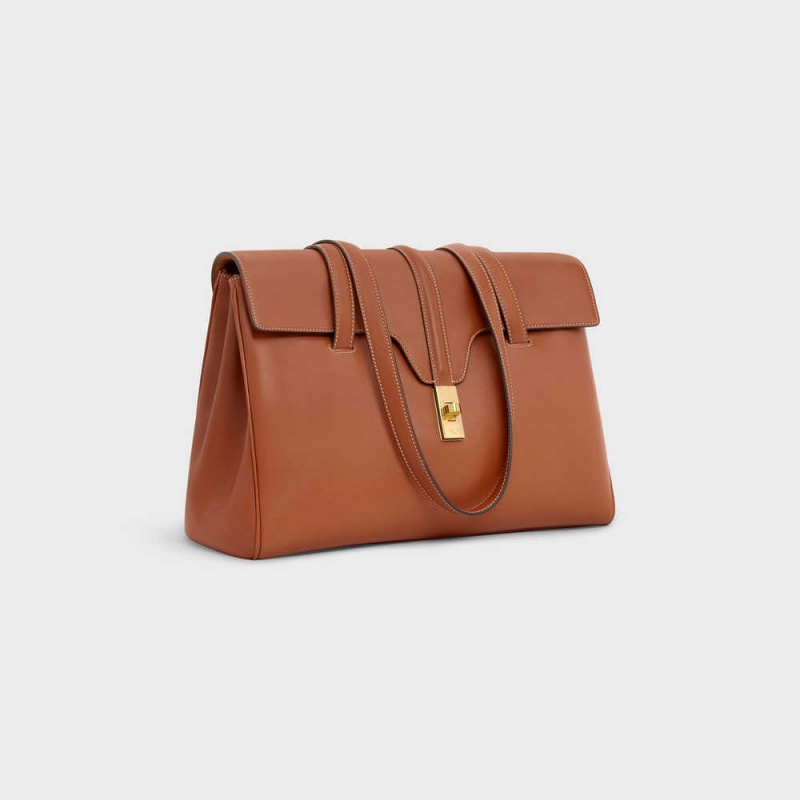 Celine Medium Soft Bag In Smooth Calfskin 16 Braun | CL-593264