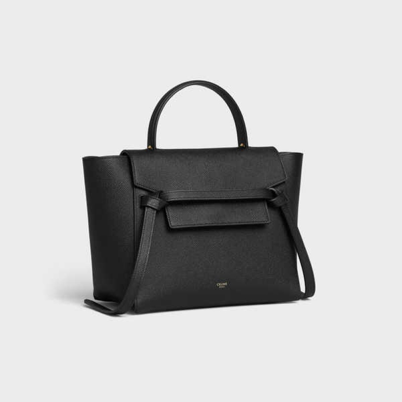 Celine Micro In Grained Calfskin Gürteltasche Schwarz | CL-593061