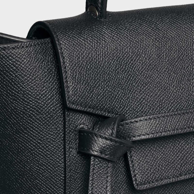 Celine Micro In Grained Calfskin Gürteltasche Schwarz | CL-593061