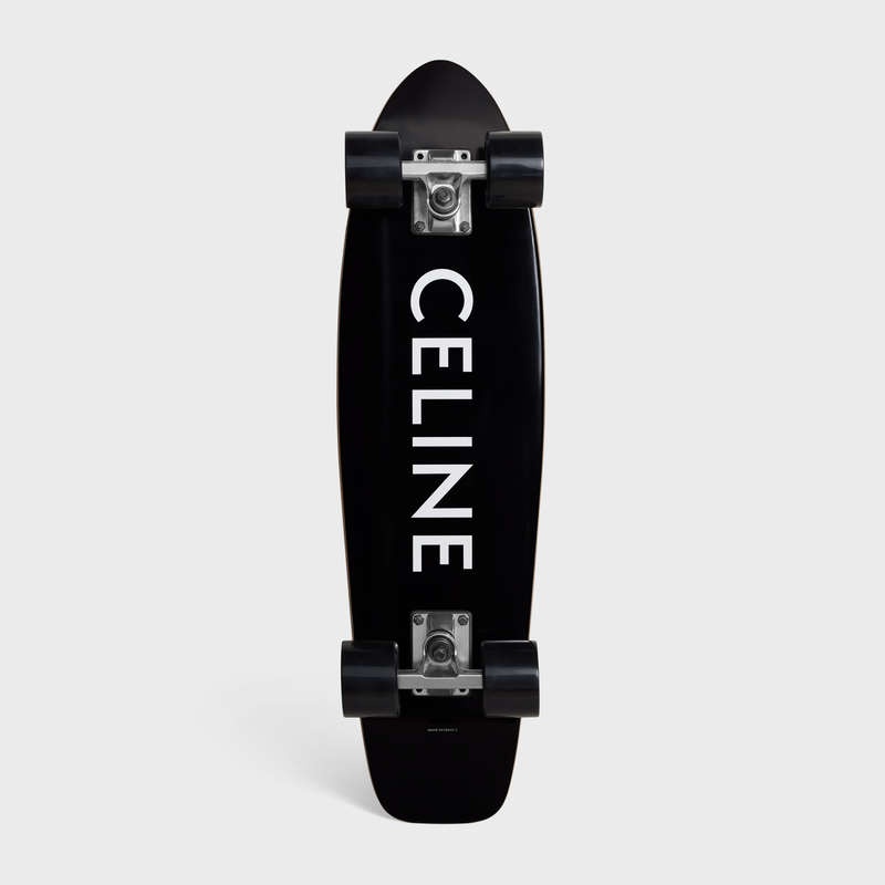 Celine Mini Cruiser In Wood With Celine Print Lifestyle Schwarz | CL-591677