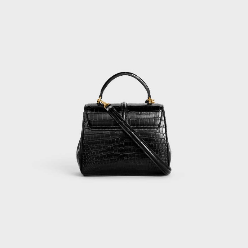 Celine Mini In Porosus Crocodile 16 Schwarz | CL-593272