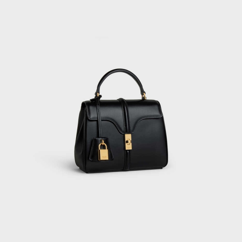 Celine Mini In Satinated Calfskin 16 Schwarz | CL-593268