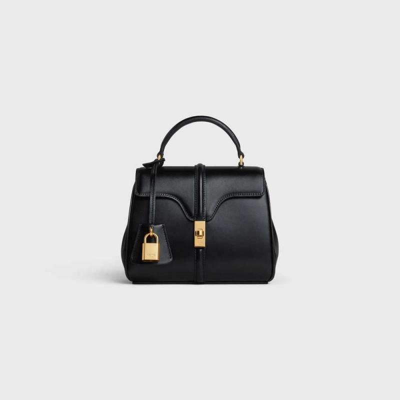 Celine Mini In Satinated Calfskin 16 Schwarz | CL-593268